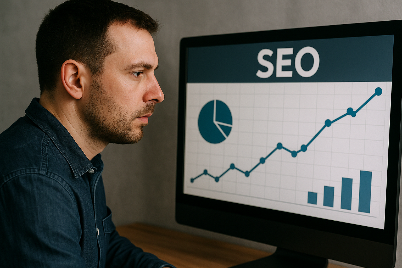 SEO performance data and growth chart representing SEO Services in Kochi
